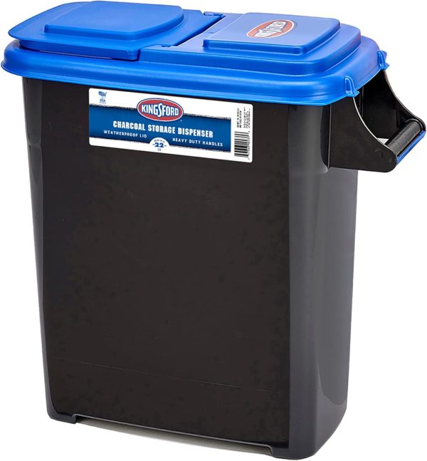 Buddeez Charcoal Storage Bin Heavy Duty Plastic Stackable-0