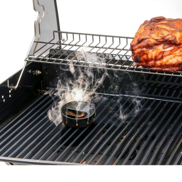 Onlyfire Chef Smoker Box Charcoal Grill Enamelled Black-3