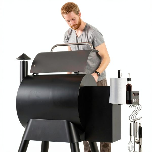 BBQtopia Traeger Storage Bin Steel Rust Resistant Grill-5