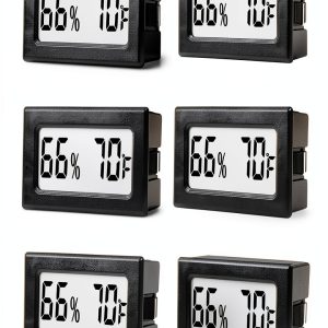 TASOGEN Digital Hygrometer Thermometer Mini 6 Pack Humidity-0