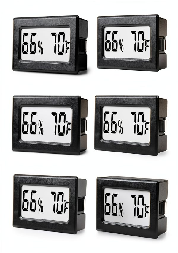 TASOGEN Digital Hygrometer Thermometer Mini 6 Pack Humidity-0