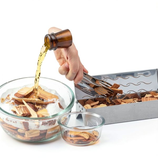 Skyflame Wood Chip Smoker Box Stainless Steel Gas Grill-6