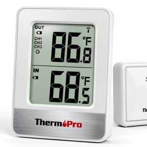 ThermoPro Indoor Outdoor Thermometer Wireless 500ft Range-0