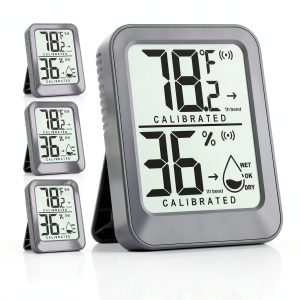 Antonki Indoor Thermometer Humidity Meter 4-Pack-0