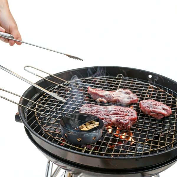 Onlyfire Chef Smoker Box Charcoal Grill Enamelled Black-8