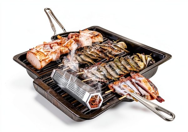 SHIKORI Pellet Smoker Tube Stainless Steel Grill Accessory-4