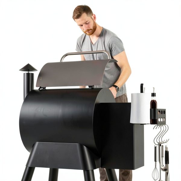 BBQtopia Traeger Storage Bin Steel Rust Resistant Grill-3