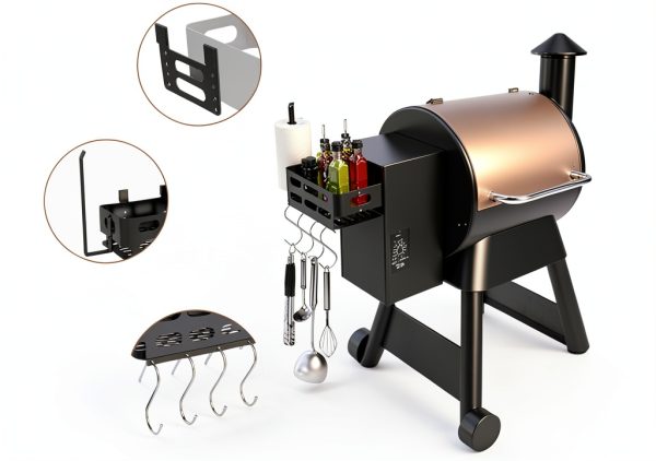 BBQtopia Traeger Storage Bin Steel Rust Resistant Grill-2