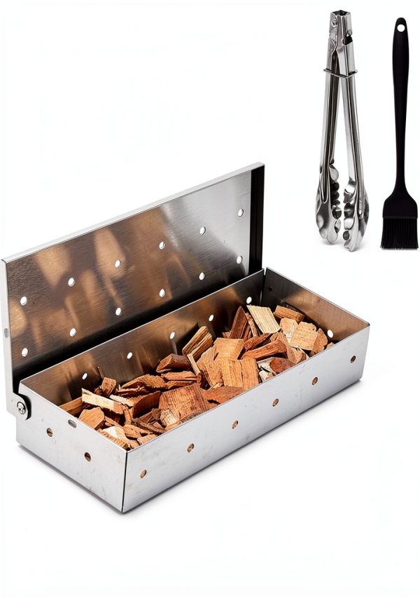 Keliheyle Stainless Steel Smoker Box for Grills Easy to Use-0
