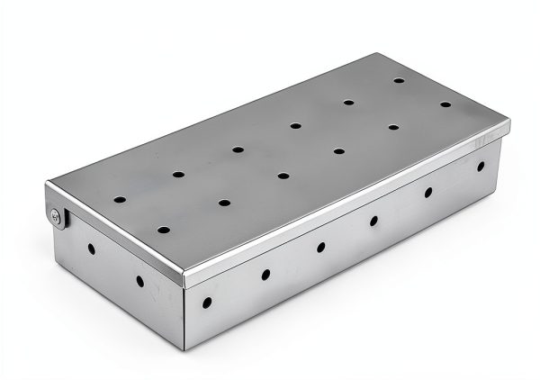 MFXMF Smoker Box Stainless Steel Grill Wood Chips Flavor-1