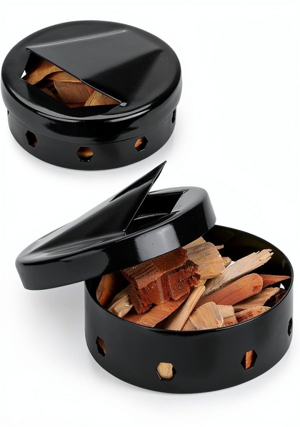 Onlyfire Chef Smoker Box Charcoal Grill Enamelled Black-0