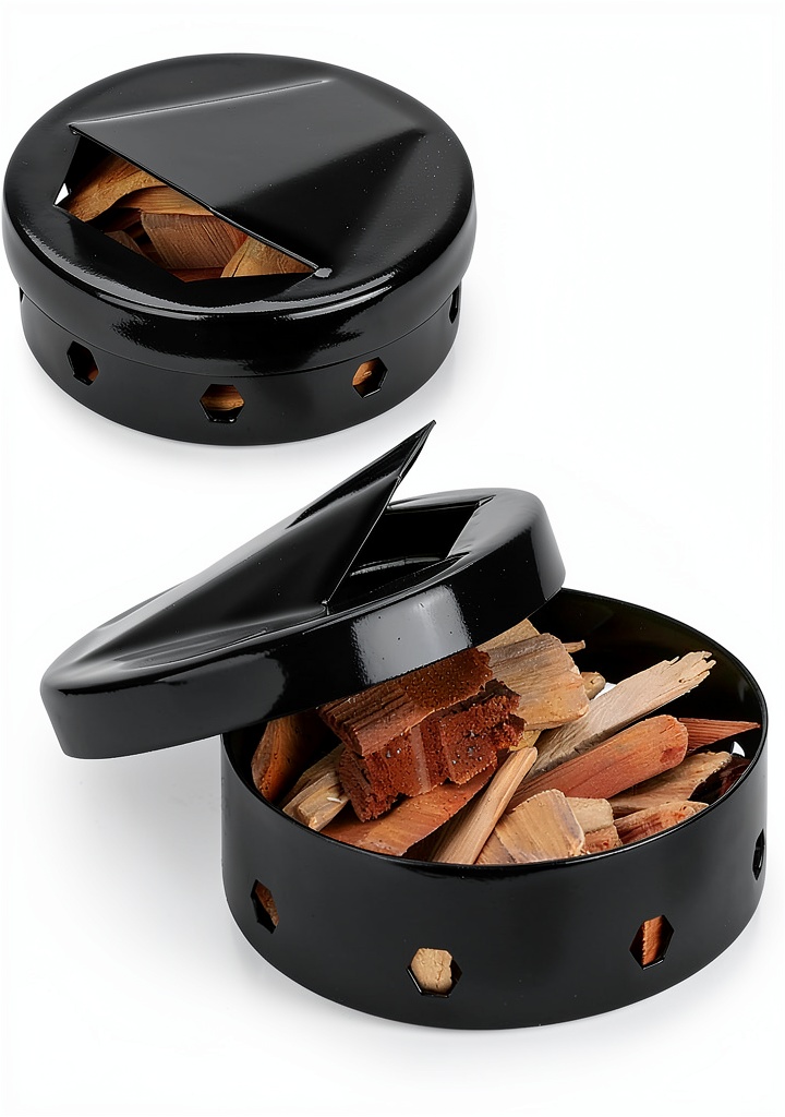 Onlyfire Chef Smoker Box on a charcoal grill