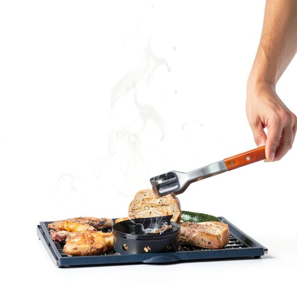Onlyfire Chef Smoker Box Charcoal Grill Enamelled Black-7