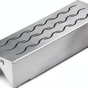 Skyflame Wood Chip Smoker Box Stainless Steel Gas Grill-0