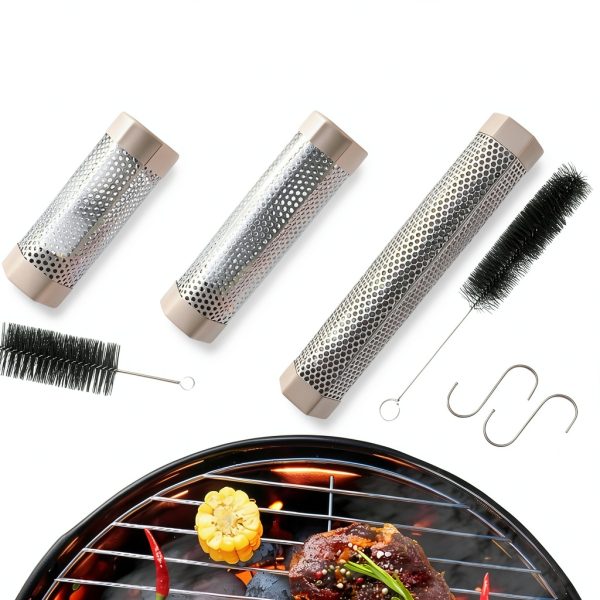 SHIKORI Pellet Smoker Tube Stainless Steel Grill Accessory-6