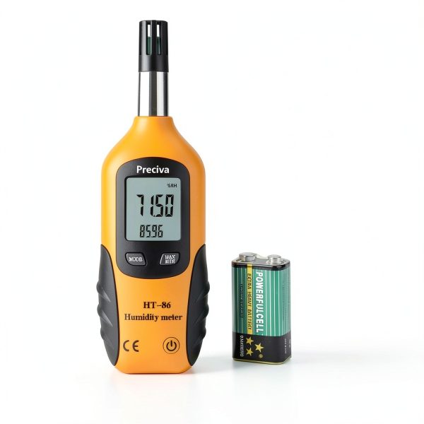Preciva Digital Humidity Temperature Meter Backlit Portable-5