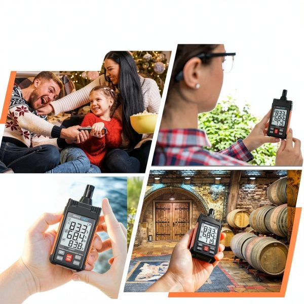HUABO Digital Hygrometer High Precision Humidity Meter-6