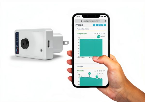 WiFi Temperature Humidity Sensor Proteus No Monthly Charges-1