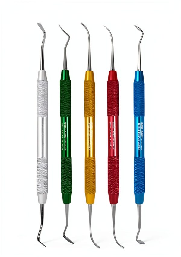 REDLAND Waxing Kit 5-Pc Dental Set Silver Handle-0