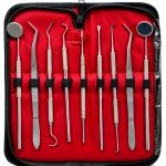 German Dental Scaler Pick Set 9PCS by CYNAMED Dental Instrument Kit-0