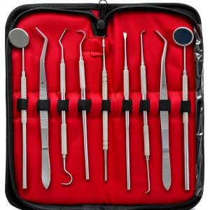 German Dental Scaler Pick Set 9PCS by CYNAMED Dental Instrument Kit-0