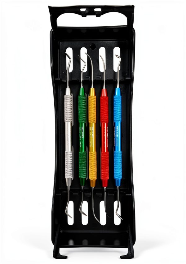 REDLAND Waxing Kit 5-Pc Dental Set Silver Handle-6