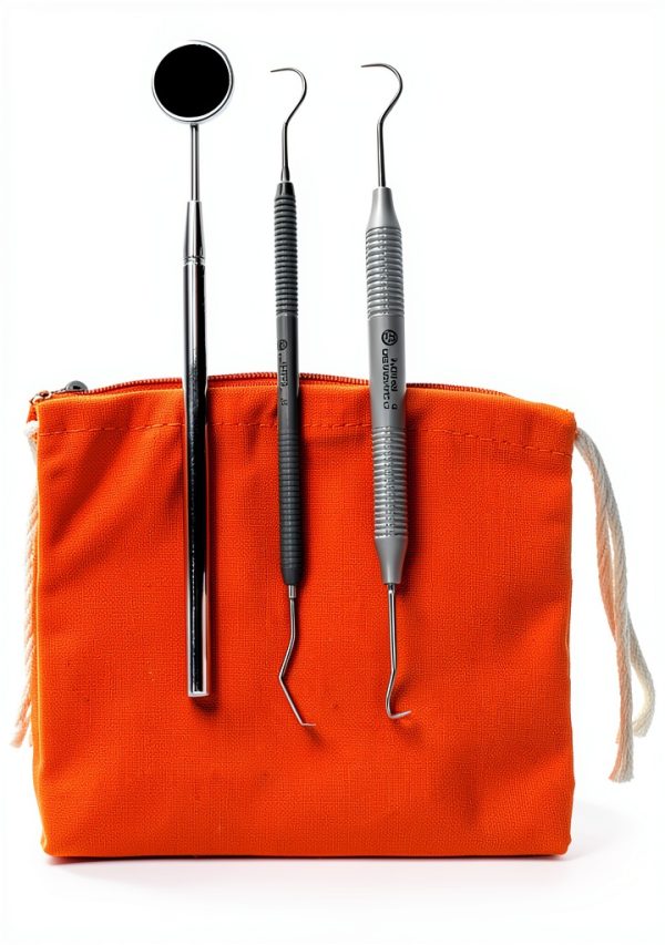 Dental Tartar Scraper Set Osung Instrument Kit with Bright Pouch-1