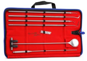 Equine Periodontal Instruments 6-Piece Stainless Steel Set Equinez-0