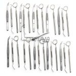 Dental Instrument Set 45‑Piece Basic by LAJA IMPORTS Silver Economy-0