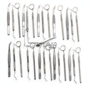 Dental Instrument Set 45‑Piece Basic by LAJA IMPORTS Silver Economy-0