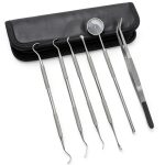 Dental Tools Kit Professional Set by SurgicalOnline 6 Piece with Pouch-0