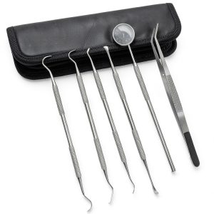 Dental Tools Kit Professional Set by SurgicalOnline 6 Piece with Pouch-0