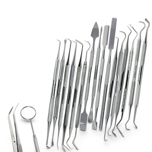 Dental Hygiene Kit A2Z 24pc Stainless Steel Dental Instrument Set-7