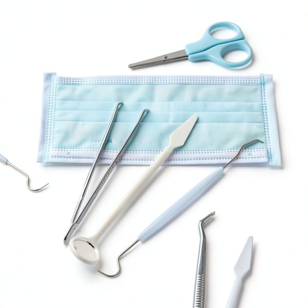 Disposable Dental Tools 50-Set by TrelaCo - Single Use Mirror, Pick &-1
